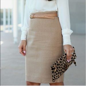 J Crew Wool Pencil Skirt